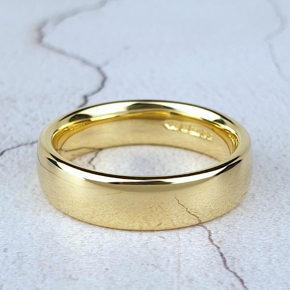Handmade Yellow gold court ring