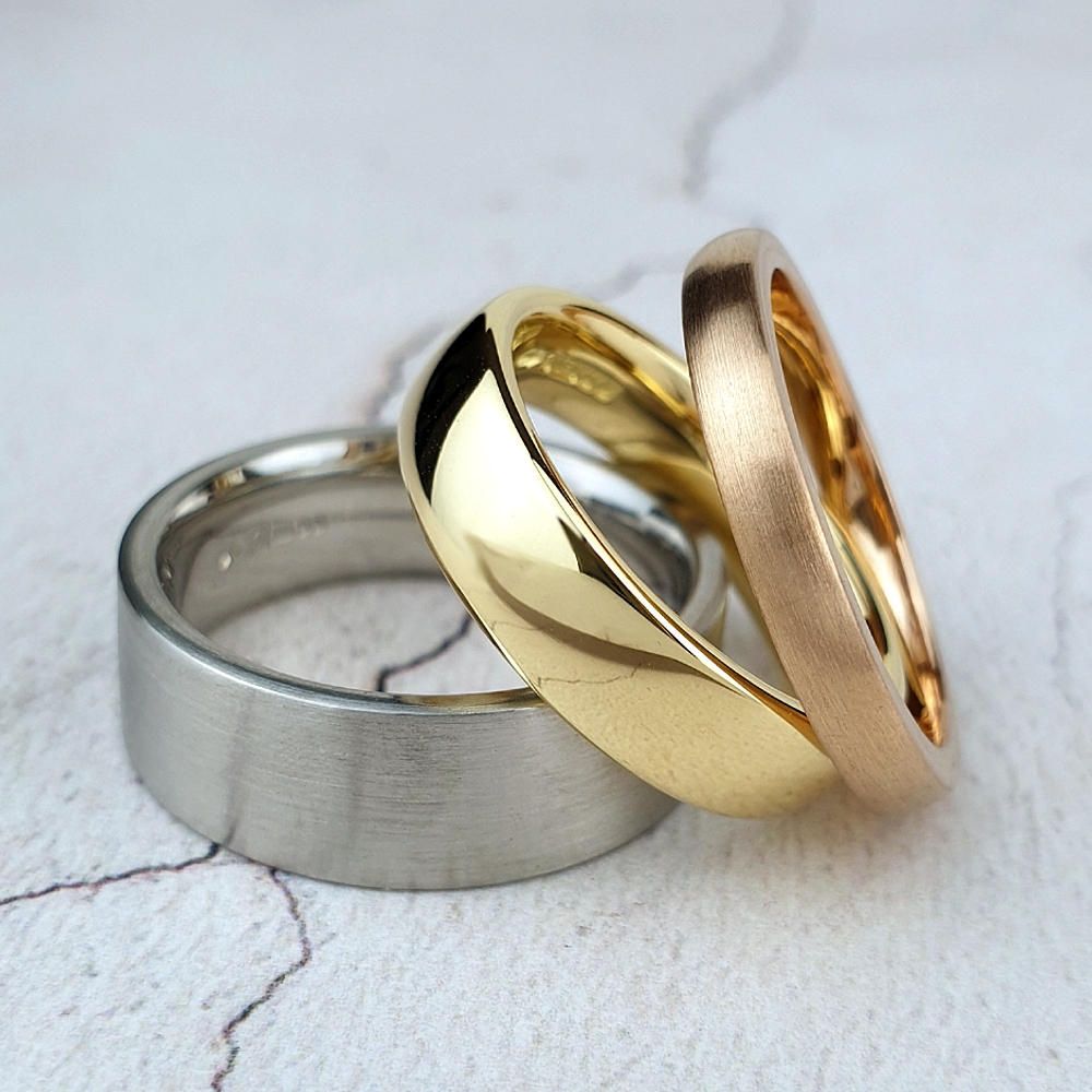 Plain wedding rings
