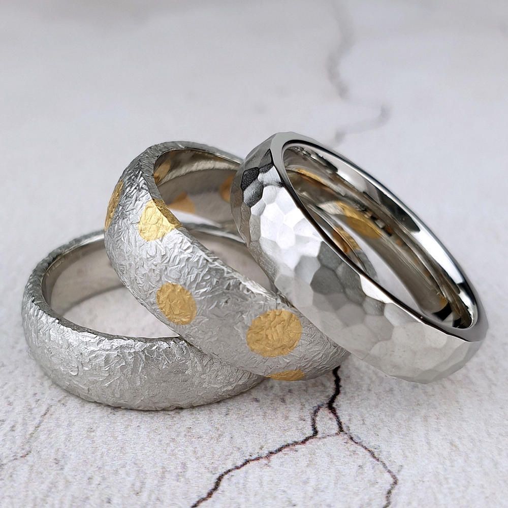 Men's textured wedding rings Men's wedding rings _Crawley