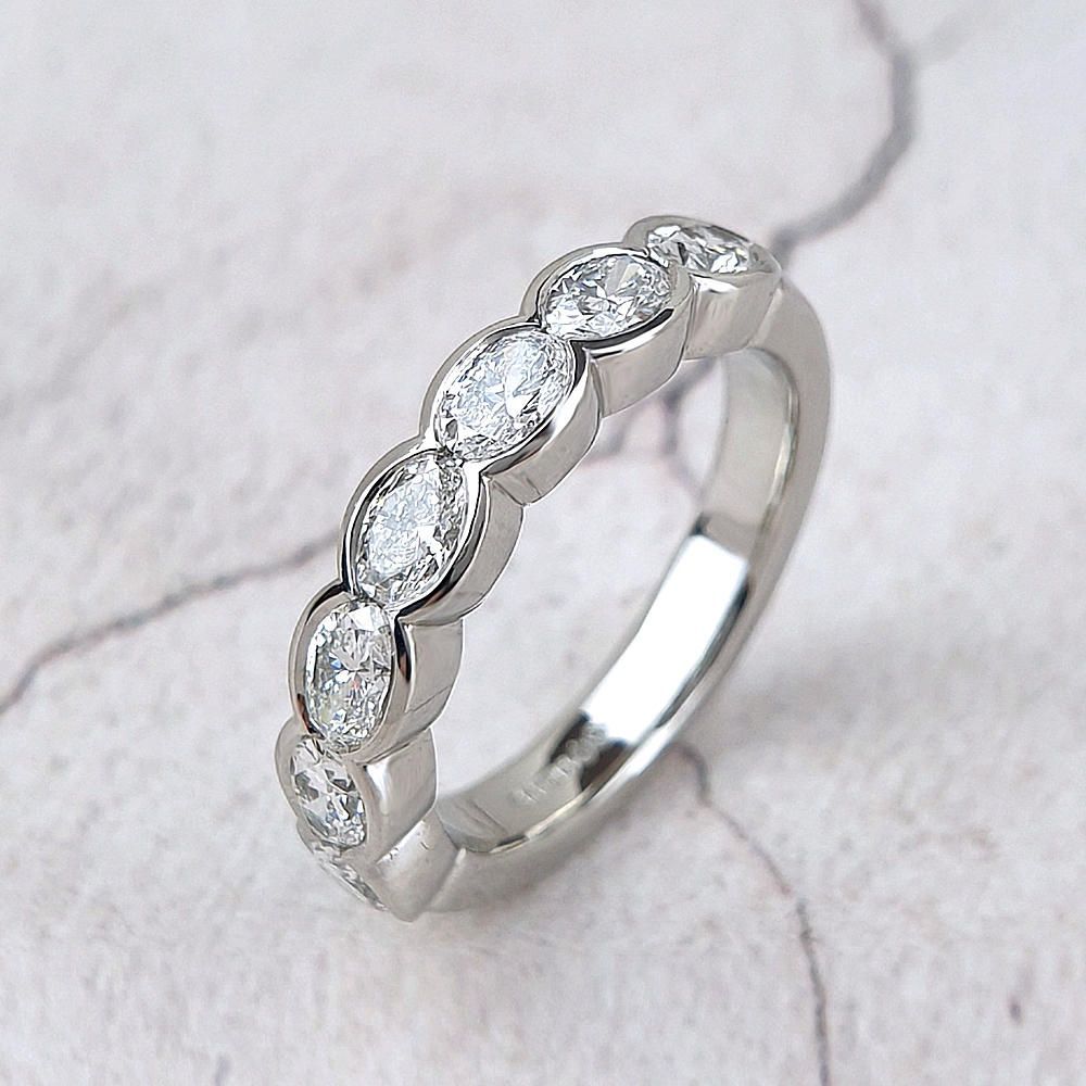 Handmade platinum eternity rings Bespoke eternity rings