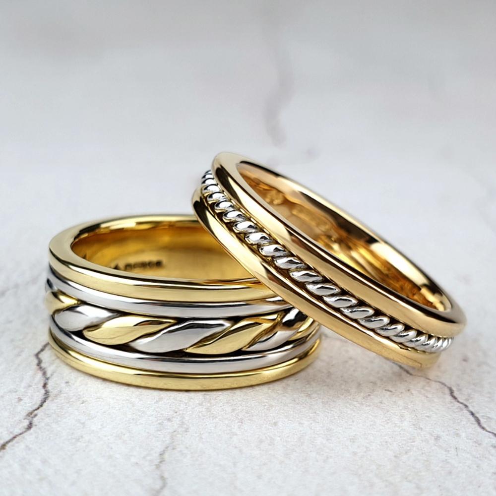 Unique carved wedding rings Unique carved wedding rings