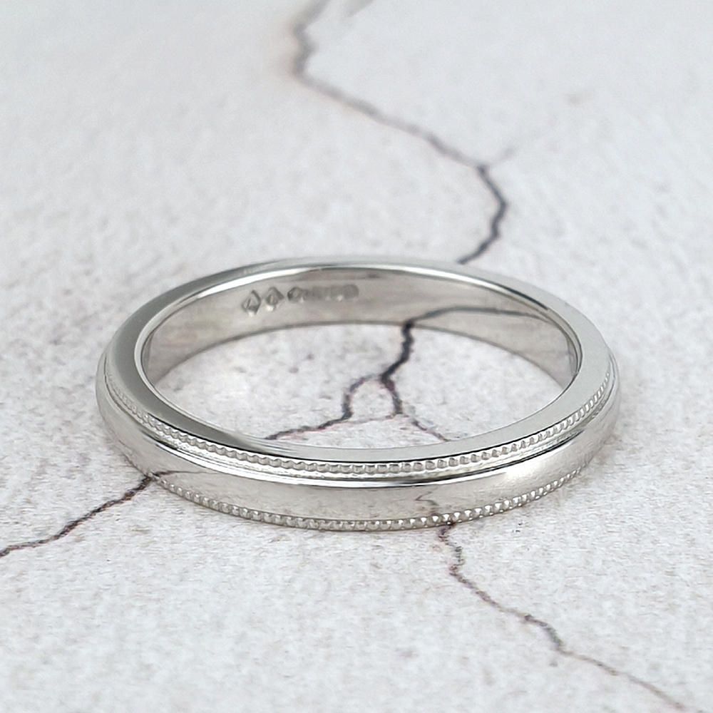 Milgrained wedding ring