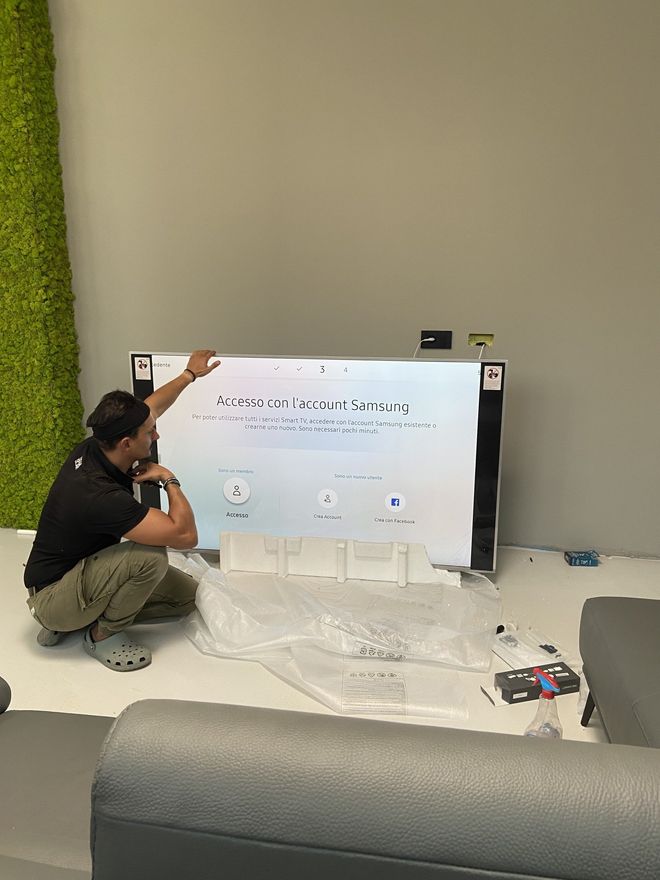 Installazione tv a muro