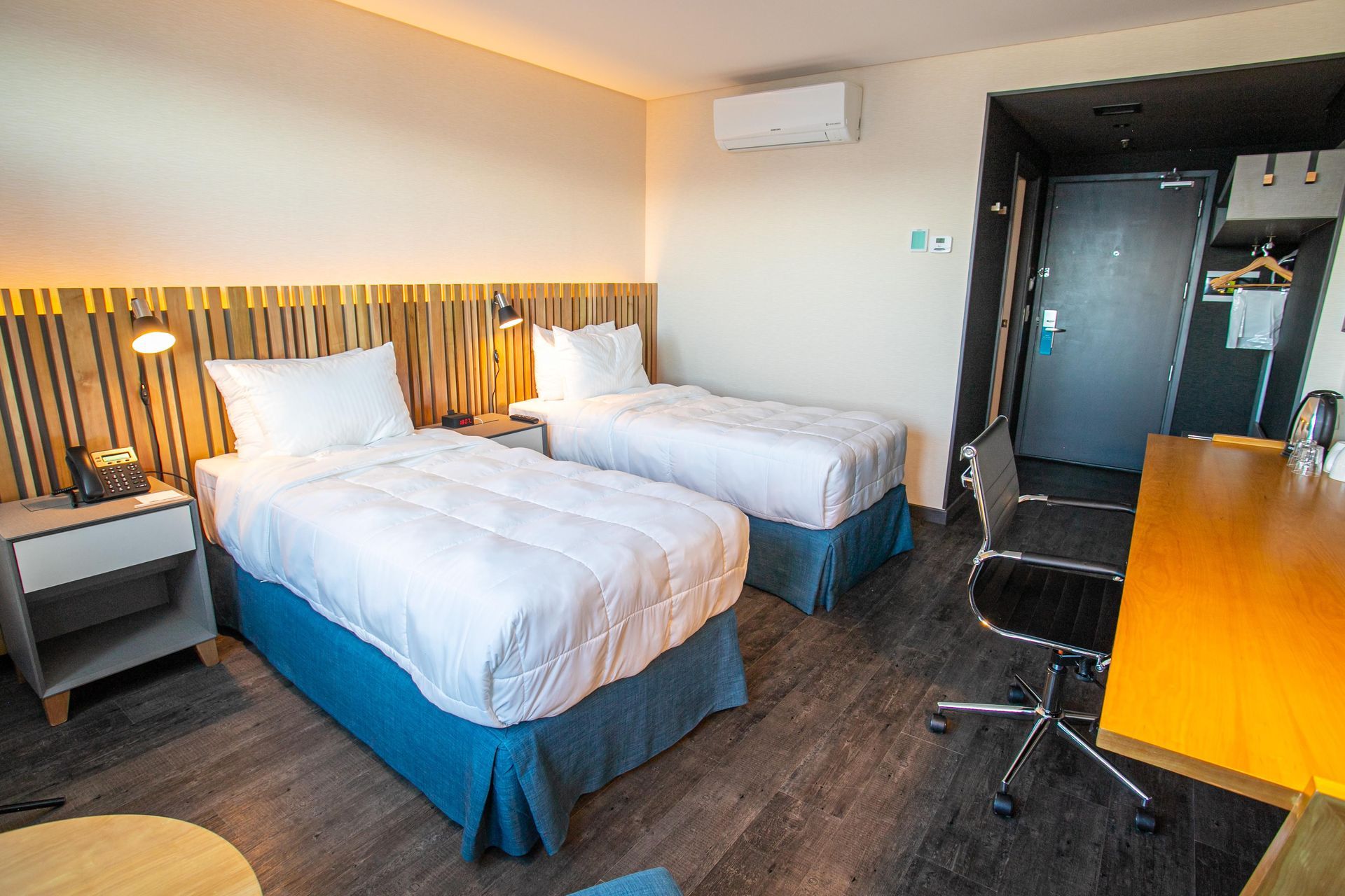 Imagen de 2 camas de las habitaciones