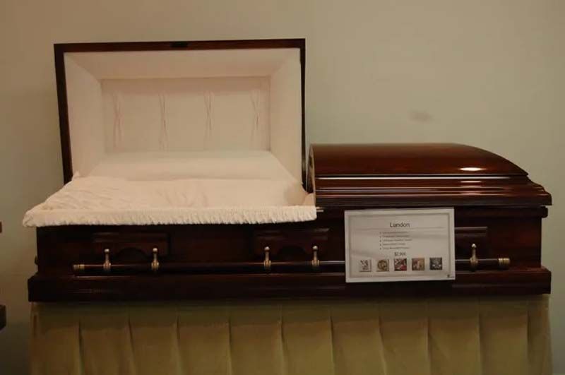 Interior and exterior views of Beaty Funeral Home in Winnsboro, TX