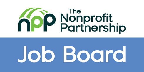 Logo for The Nonprofit Partnership Job Board featuring the green 