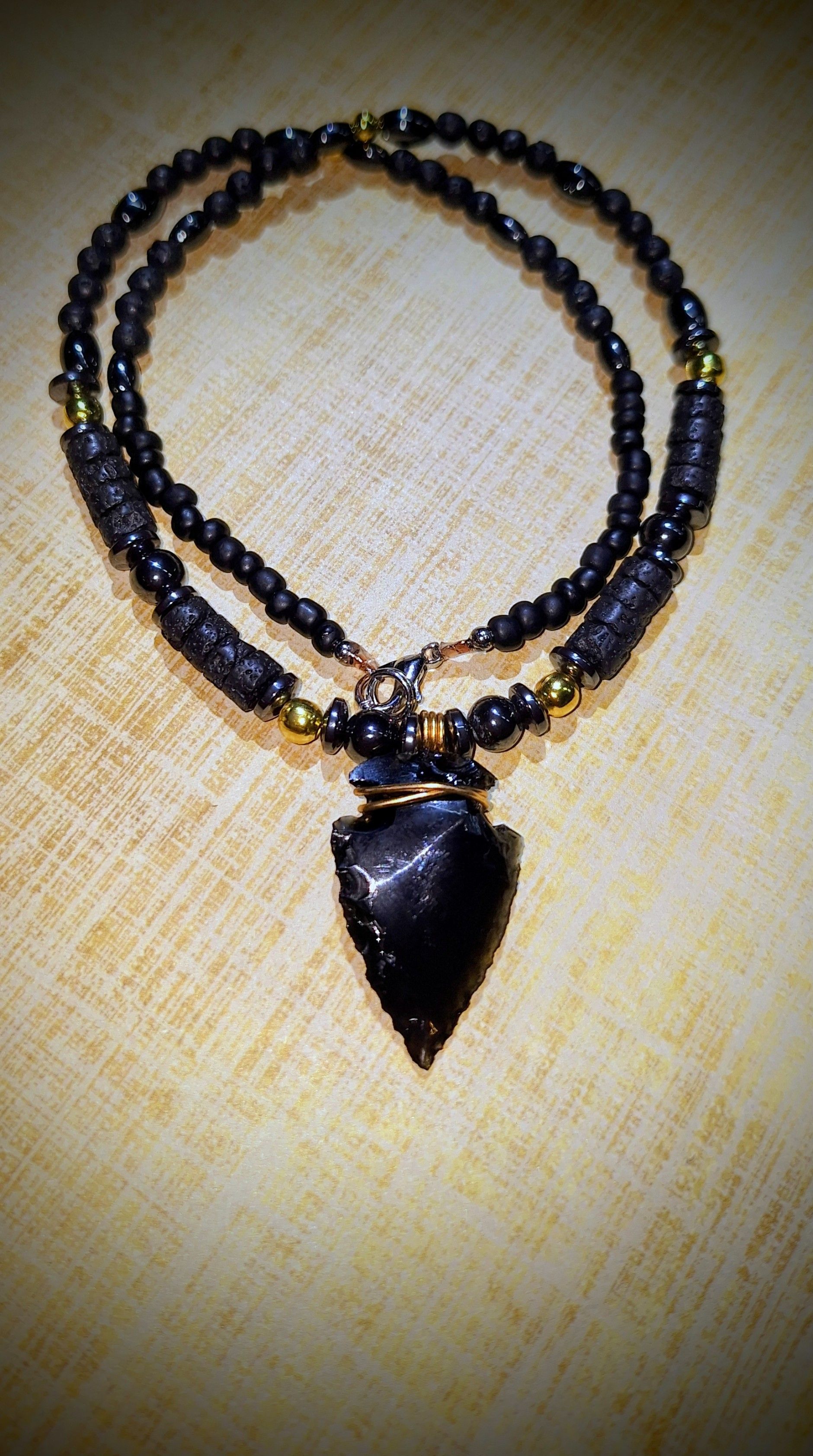Brass warrior necklace