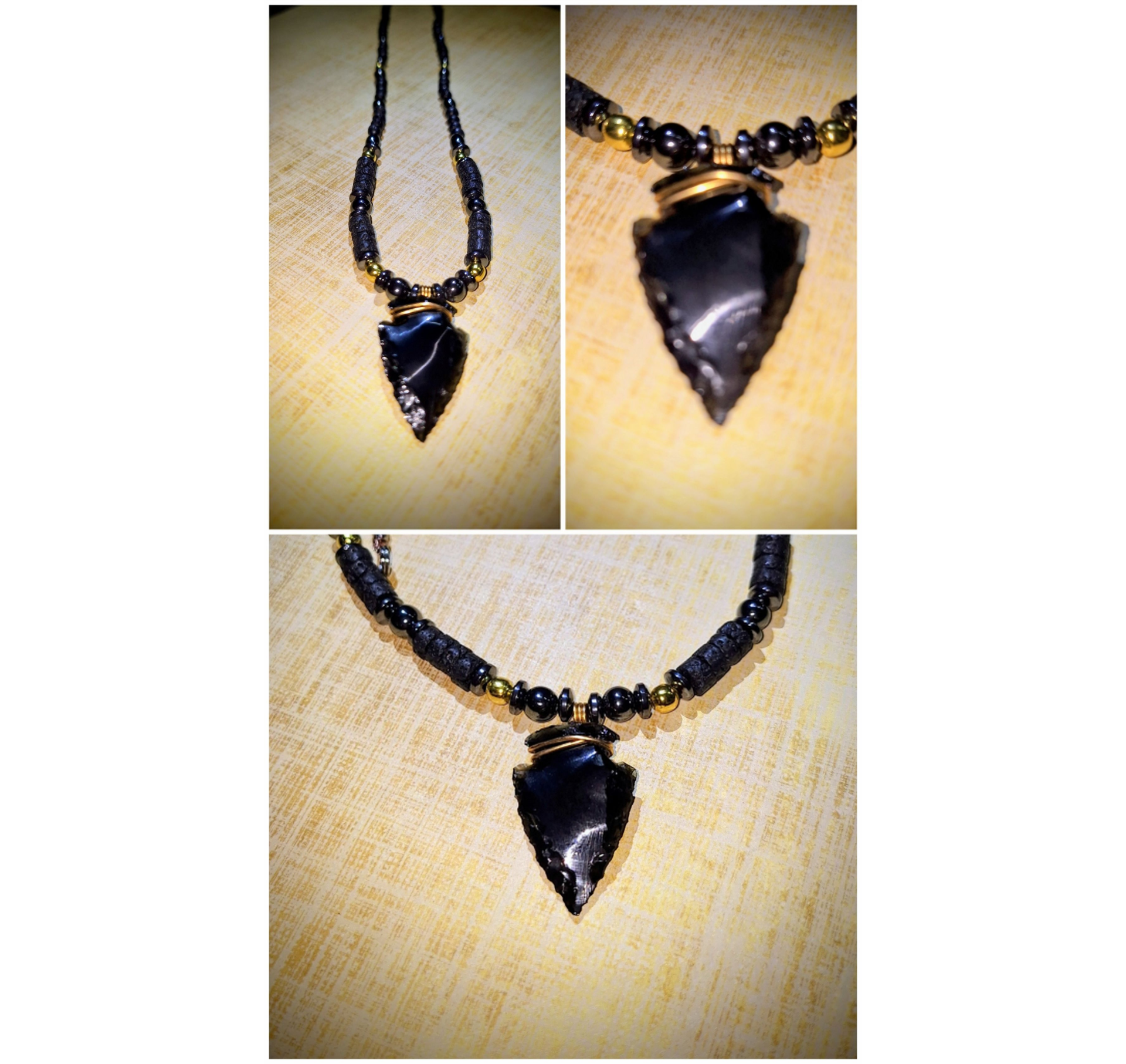 Brass warrior necklace