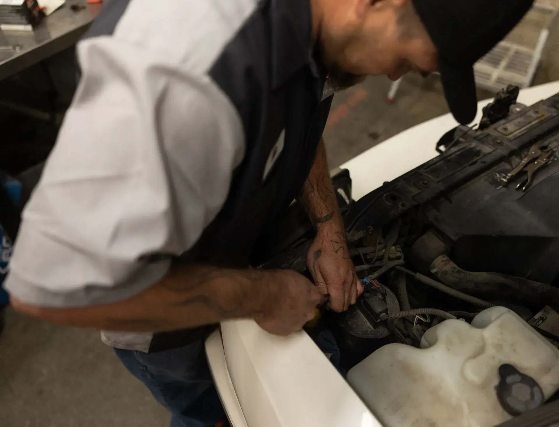 Technician working in our garage in Hastings, NE | Pat's Auto Repair & Towing