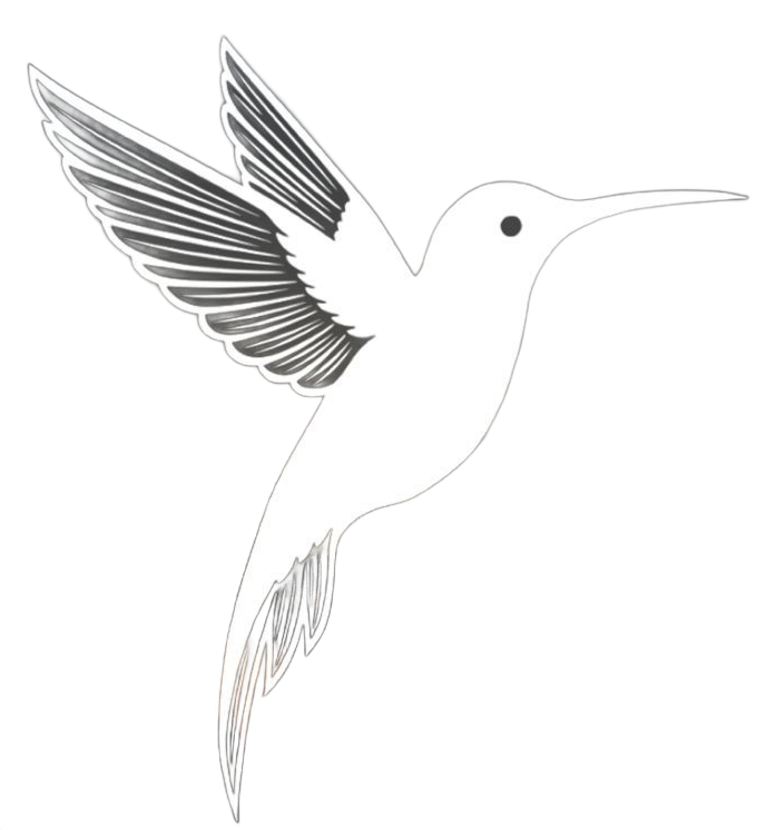 Un logo con letras en blanco de Uvence.