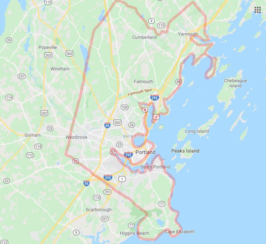 Delivery Area map