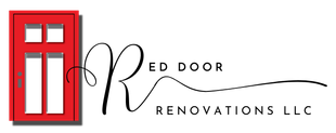 It is a logo for a company called red door renovations llc.