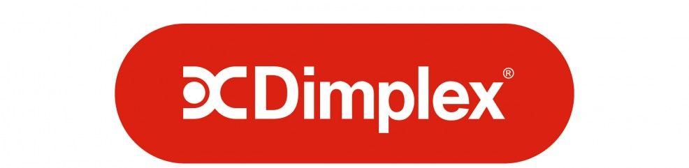 Red Background With The Dimplex Logo.