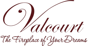 Valcourt Fireplaces Company Logo.