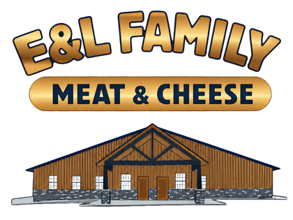 E&L Family Meat & Cheese logo with a barn-style building illustration