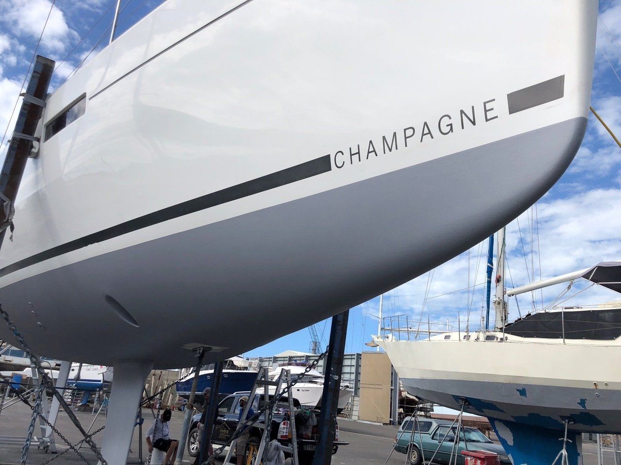 After Painting The Boat - Boat Transportation in South Townsville, QLD