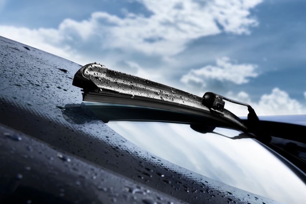 A Close Up of a Windshield Wiper on a Car — Marx Forster Tyres & Mechanical In Forster, NSW