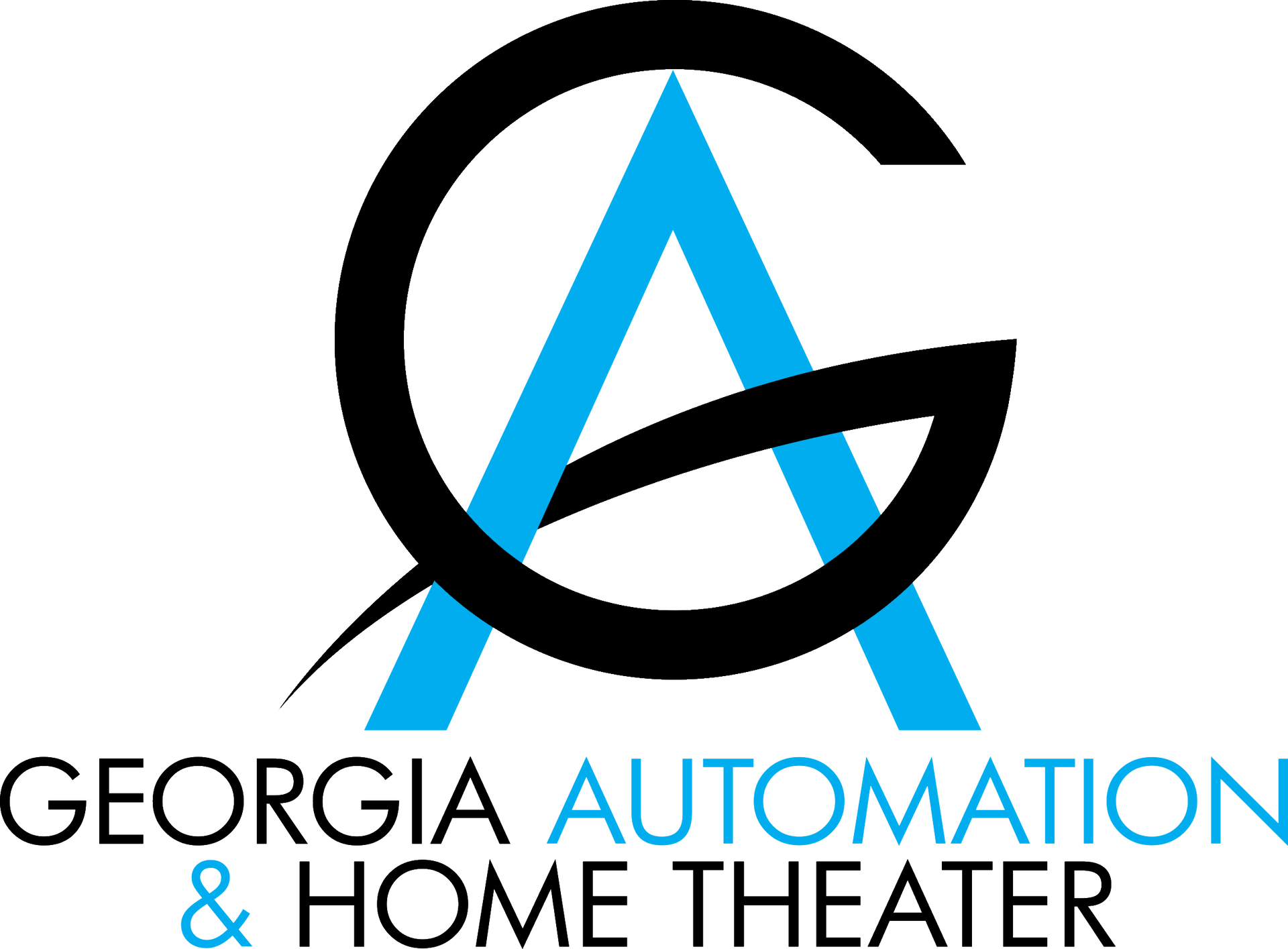 Logo of Georgia Automation & Home Theater: black 