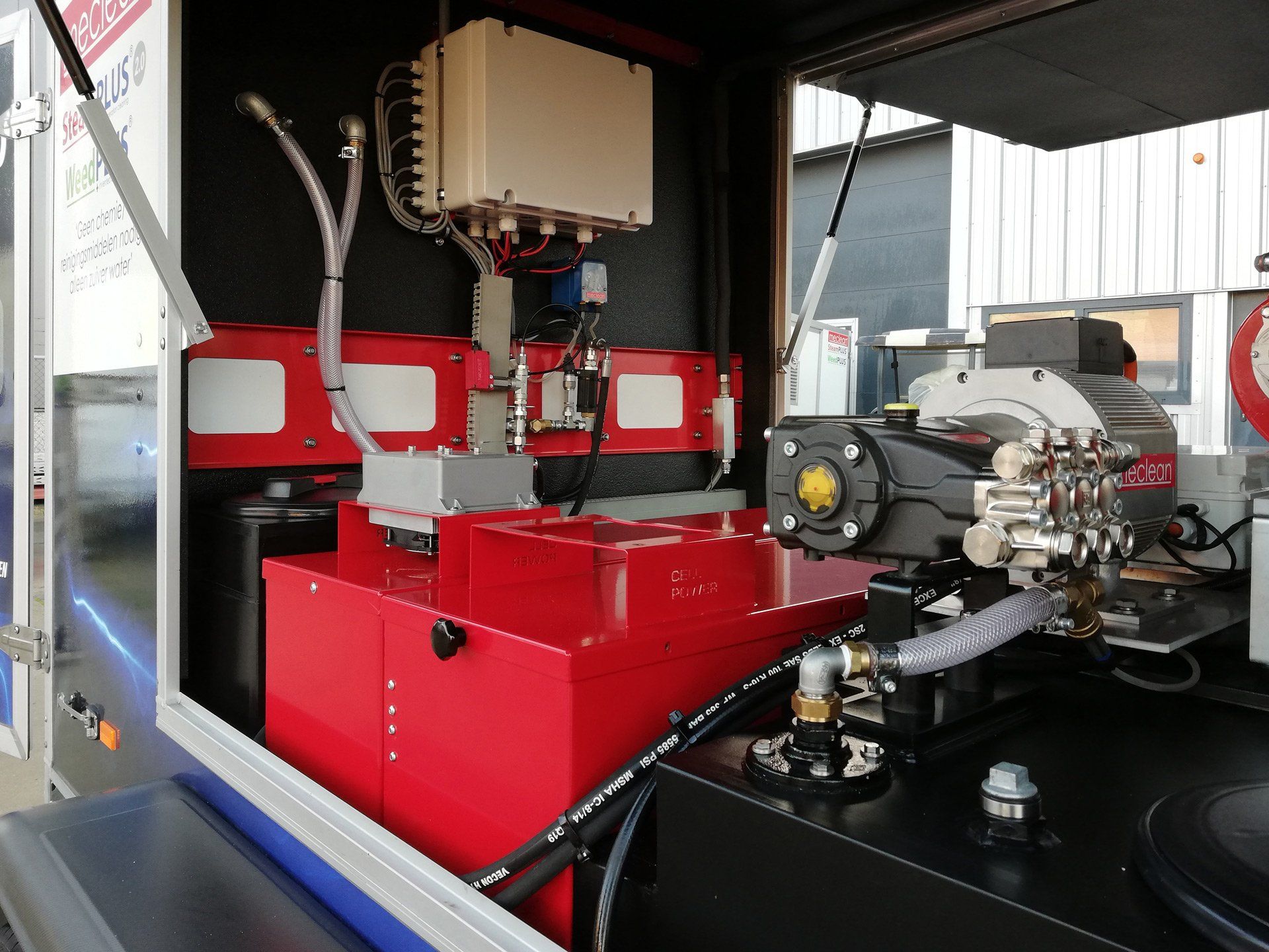 Meclean Remorque haute pression électrique HDTE 250/15 moteur électrique