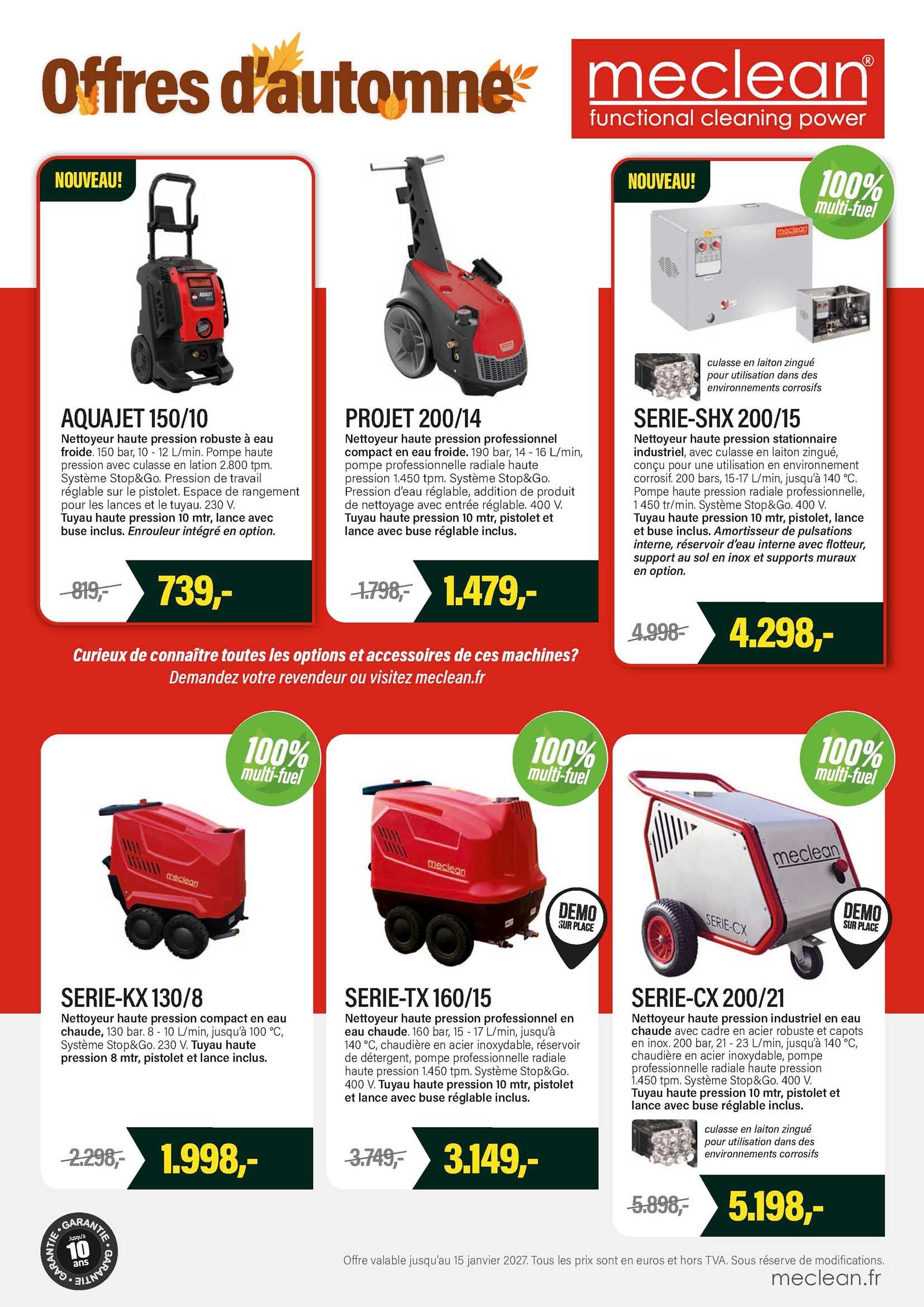Meclean Offres de automne 2026 A4 flyer