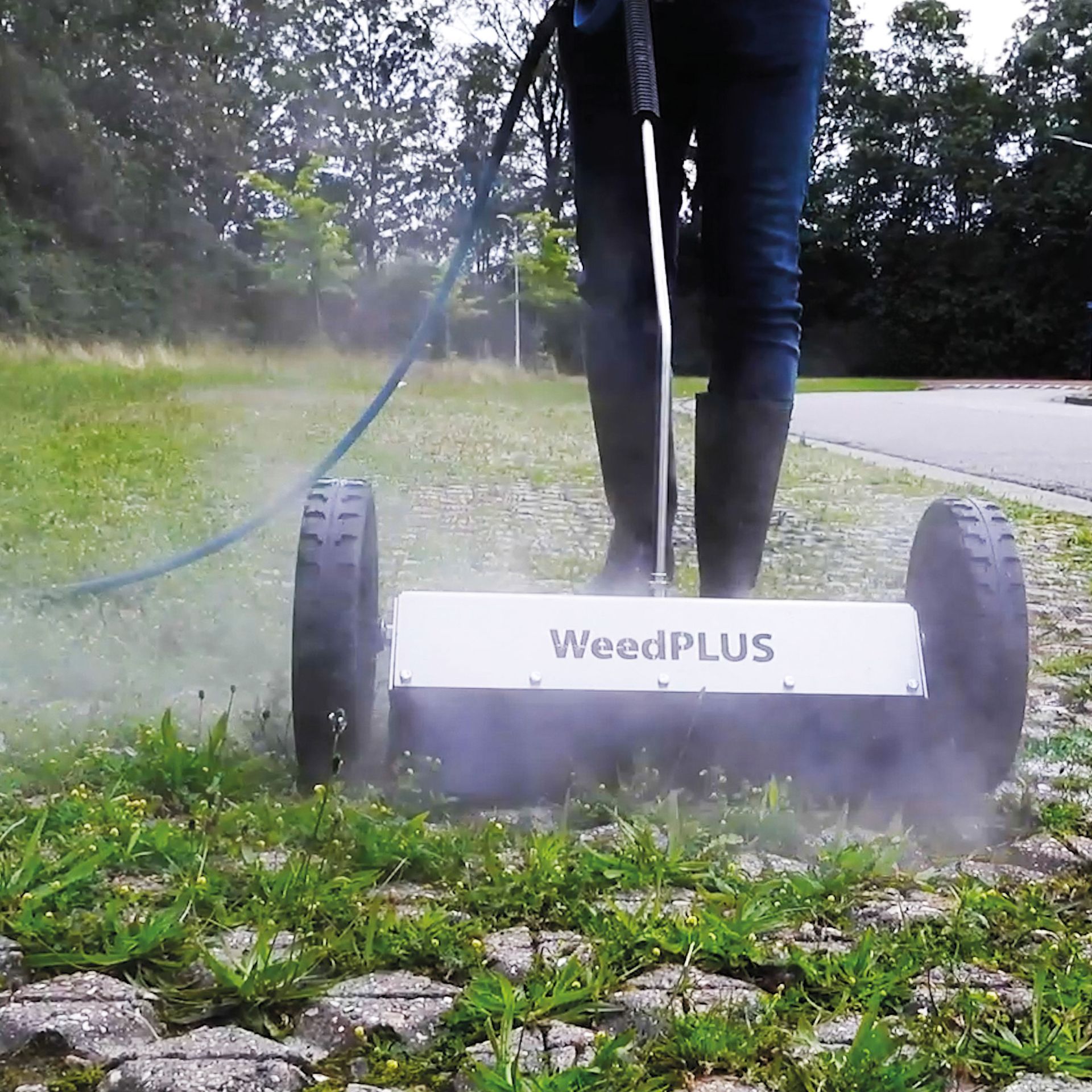 Meclean WeedPLUS barre de pulverisation d'eau chaude pour le controle des mauvaises herbes