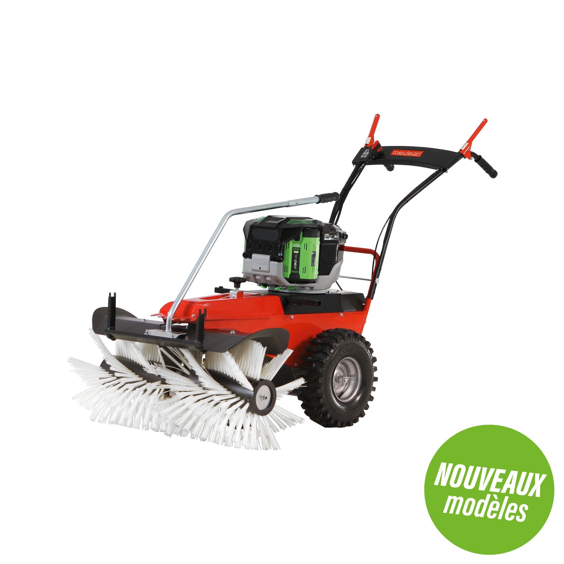 Meclean balayeuse d'extérieur professionnelle entraînement par batterie Frontsweep Pro 82B