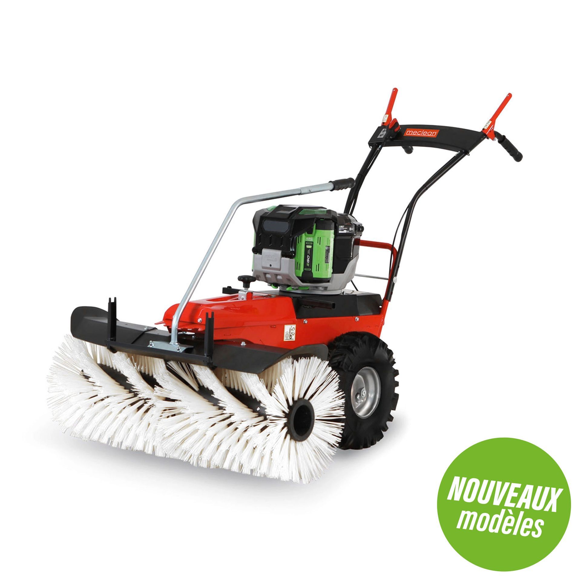 Meclean balayeuse d'extérieur professionnelle entraînement par batterie Frontsweep Pro 102B