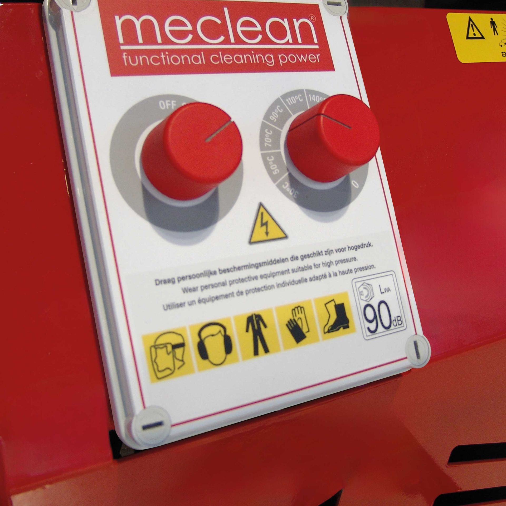 Meclean professionnel nettoyeur haute pression a eau chaude SERIE CX 200/21 panneau de controle