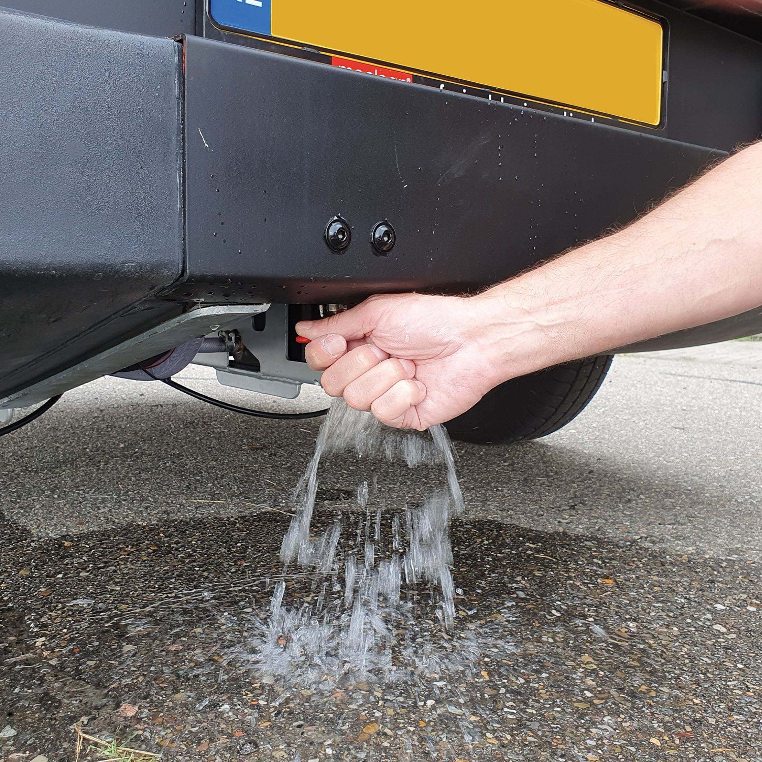 Meclean remorque haute pression Trailerjet TJL 500/15 vue de cote vue laterale version autobloquante