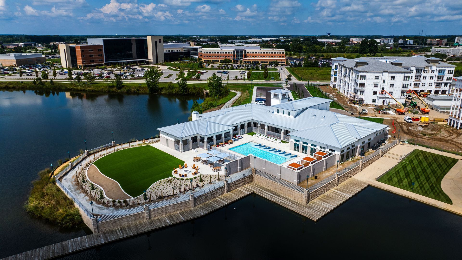 Aerial view of Silver Collection at Saxony Clubhouse