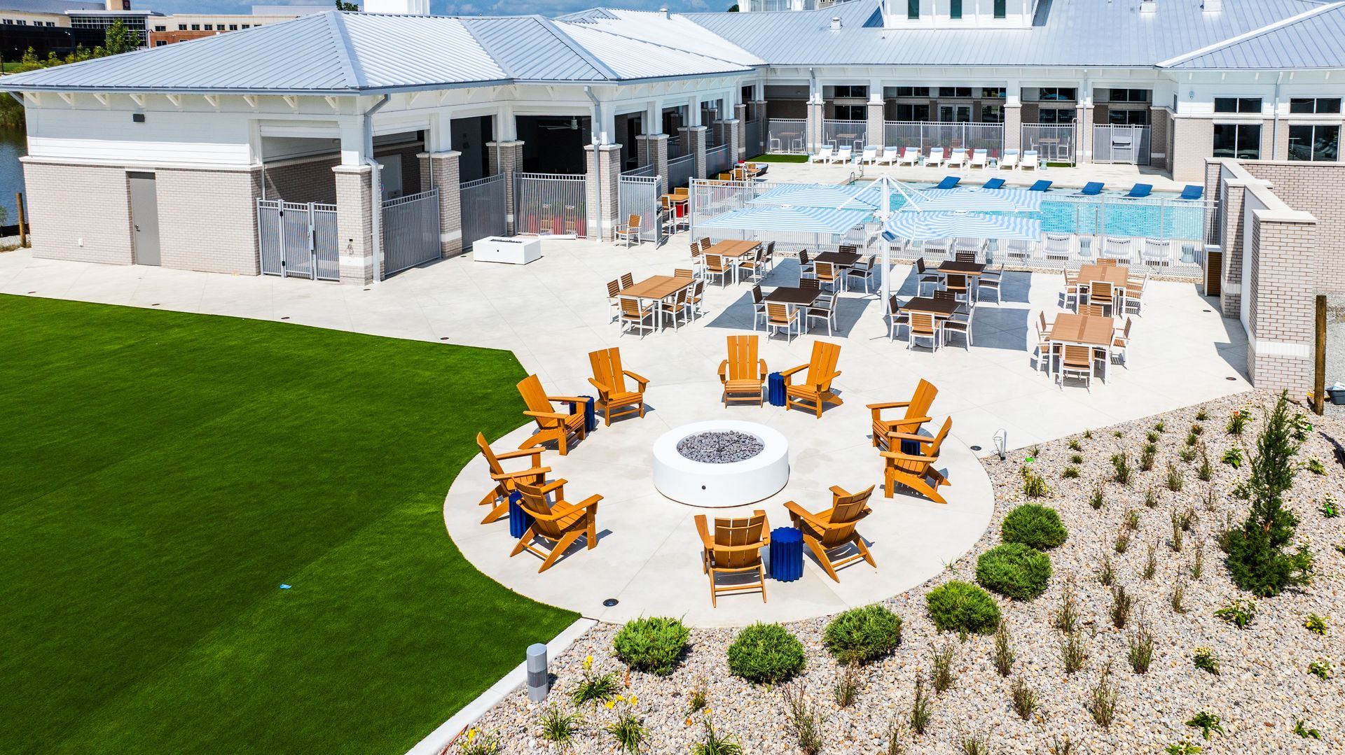 Fire pit at Silver Collection at Saxony