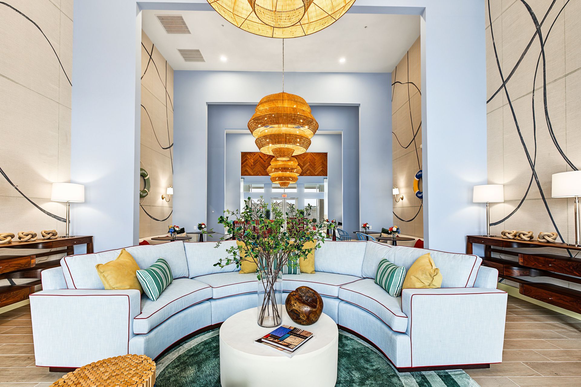 Clubhouse lobby at Silver Collection at Saxony