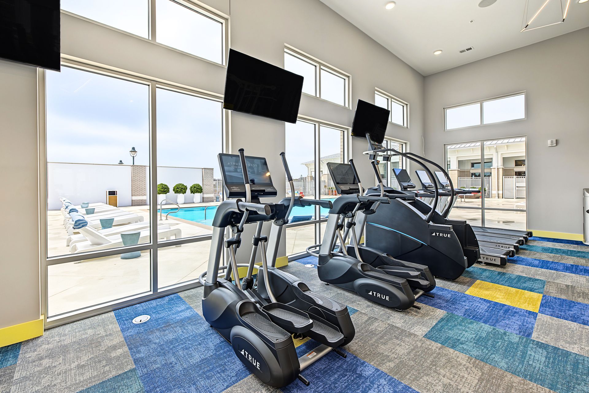 Cardio machines at Silver Collection at Saxony Fitness Center