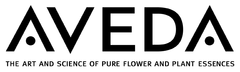 The Aveda logo, featuring the stylized word