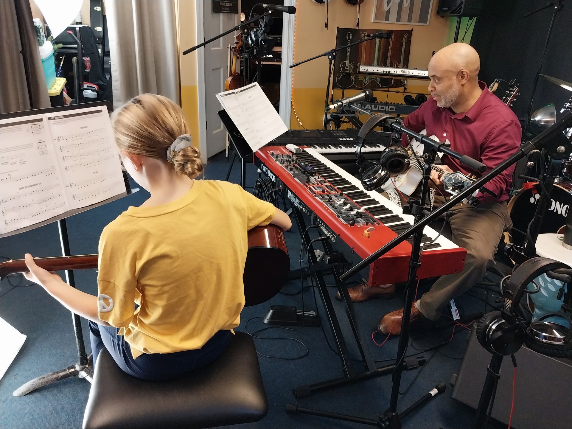 Young Boy Learning to Play Drums — East Bridgewater, MA — Haynes Private Music Lessons