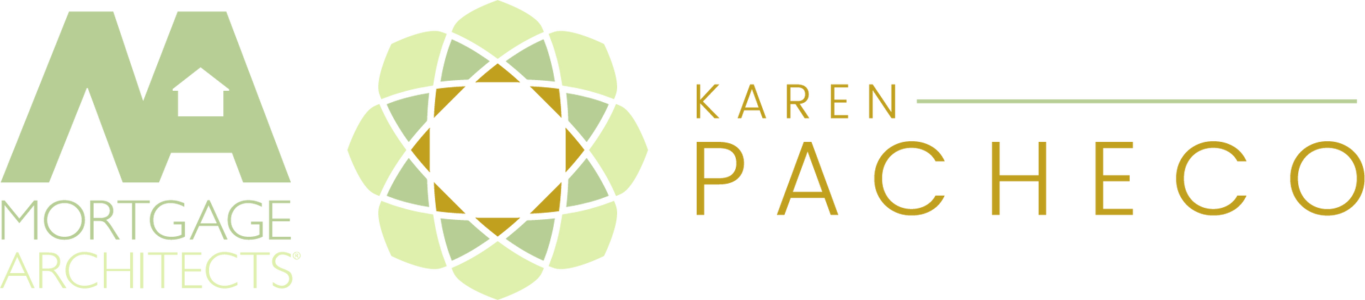 A logo for karen pacheco mortgage architects