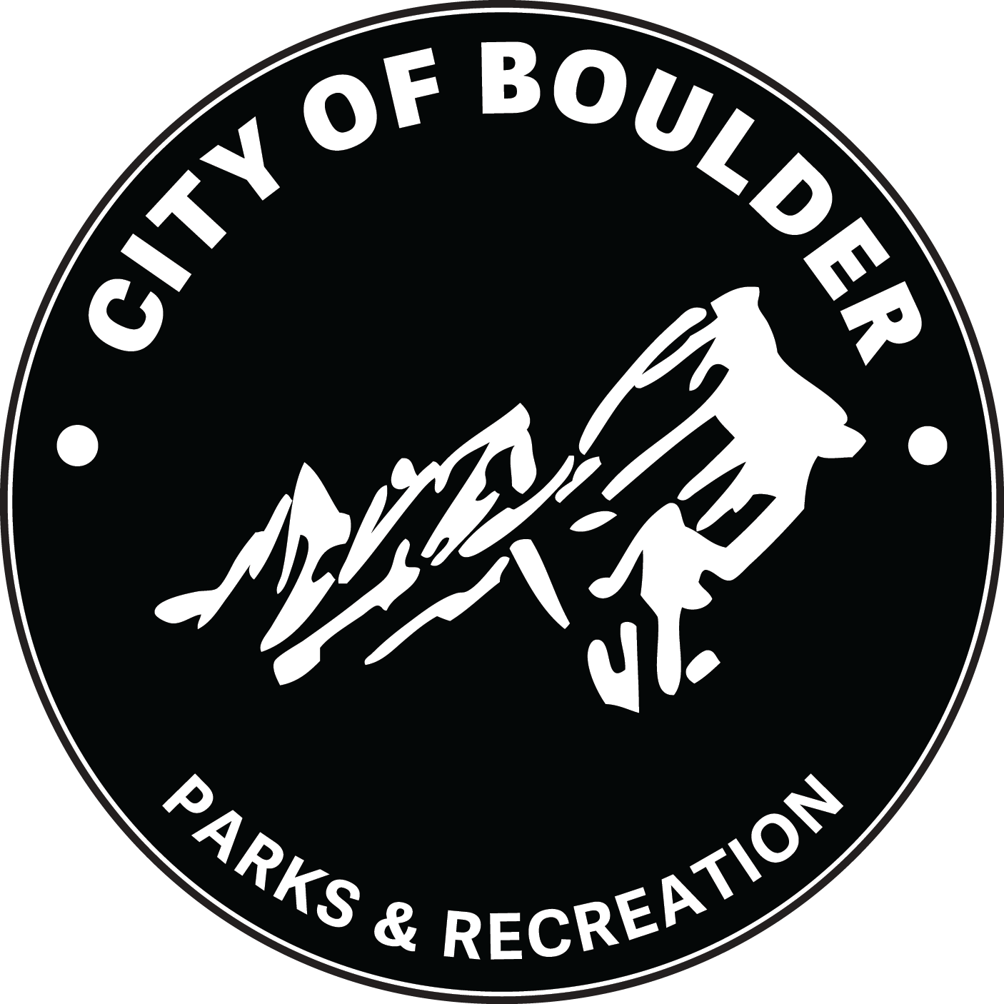 City of Boulder Parks and Recreation logo with mountains