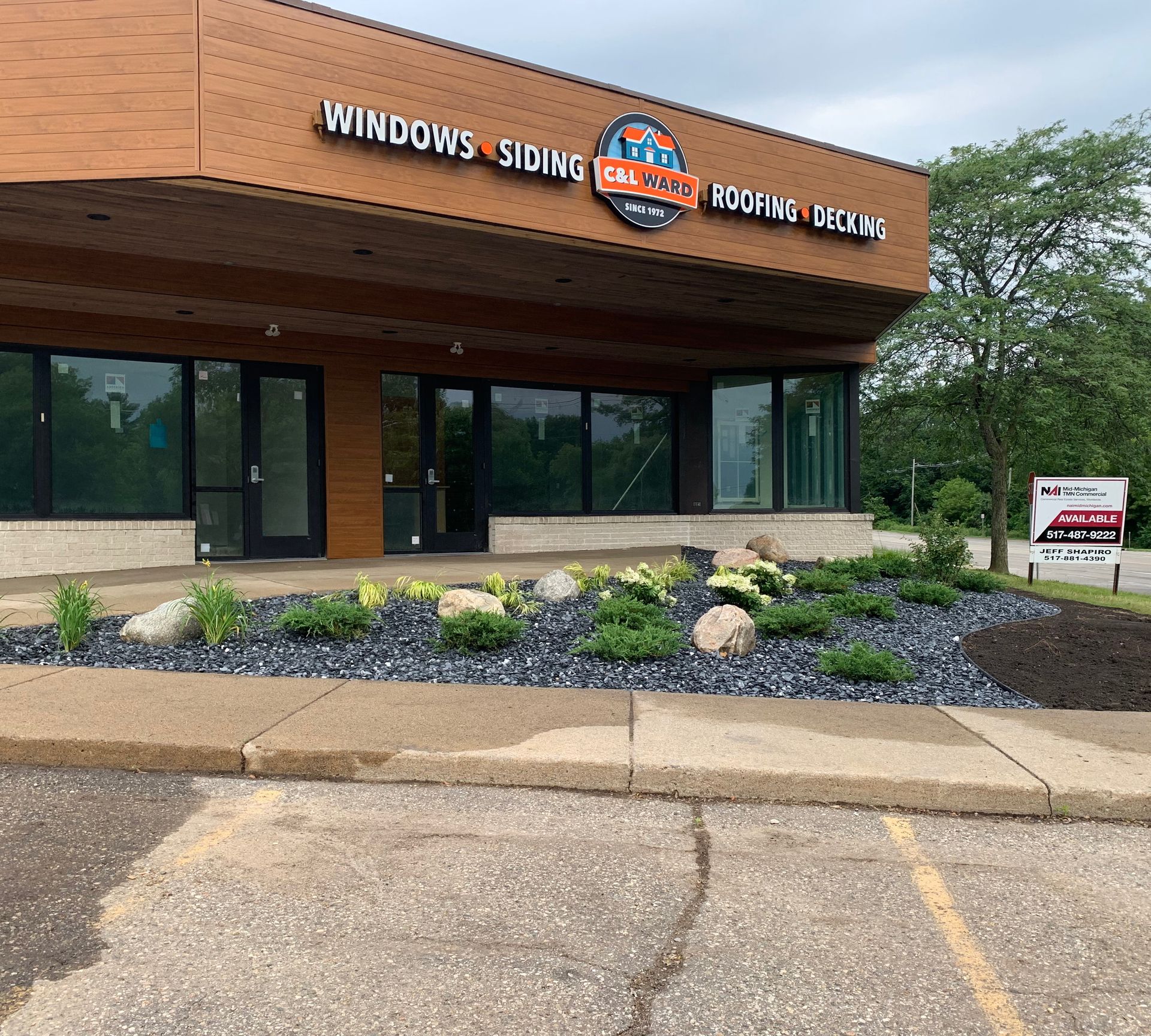 Exterior of a building with a sign that reads 