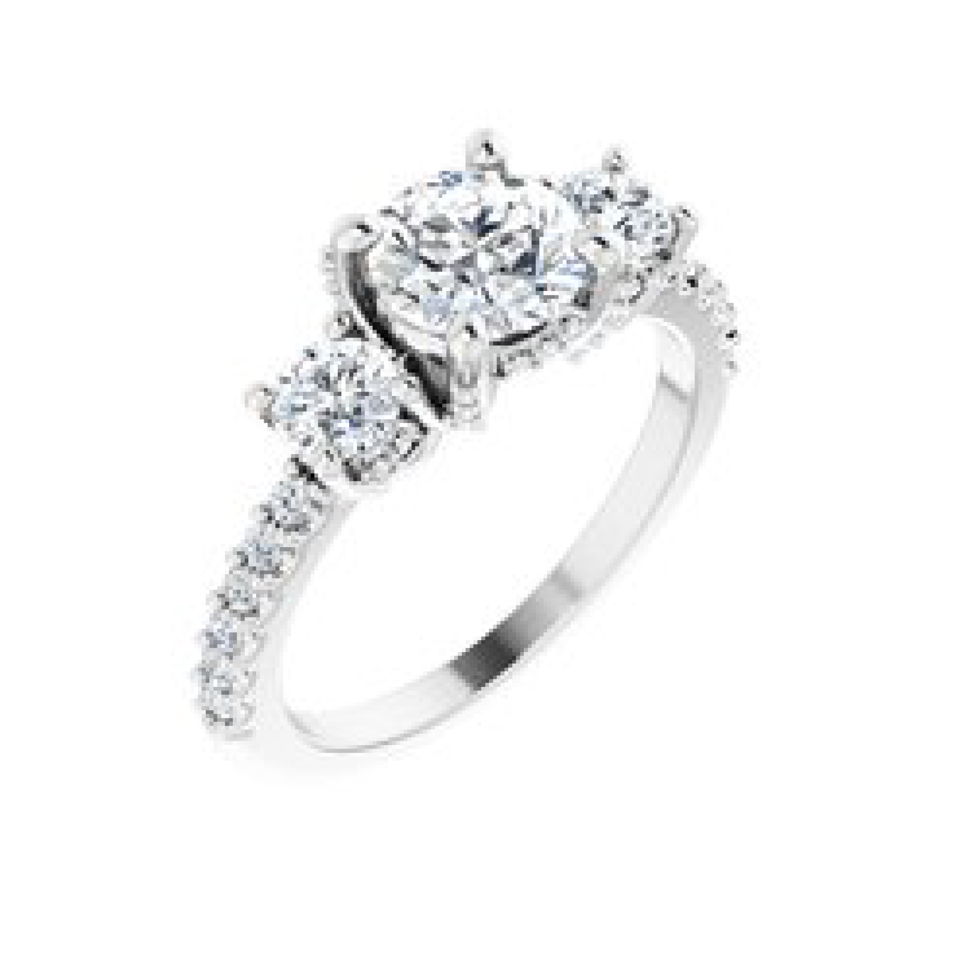sterling silver diamond ring