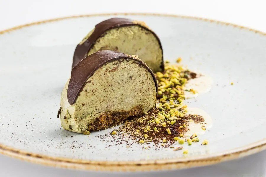 semifreddo al cioccolato e pistacchio