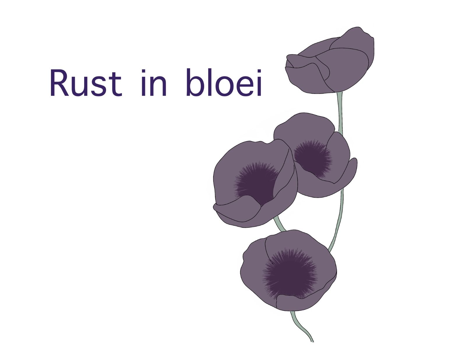 Logo rust in bloei