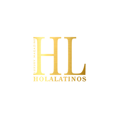 Gold logo with the large letters