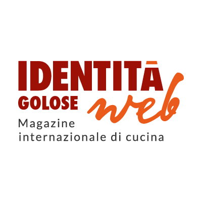 Logo for Identità Golose Web, an international cooking magazine, featuring red and orange text on a white background.