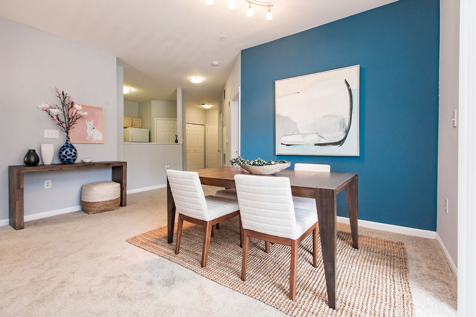 Dining room at Park Station Apartments.