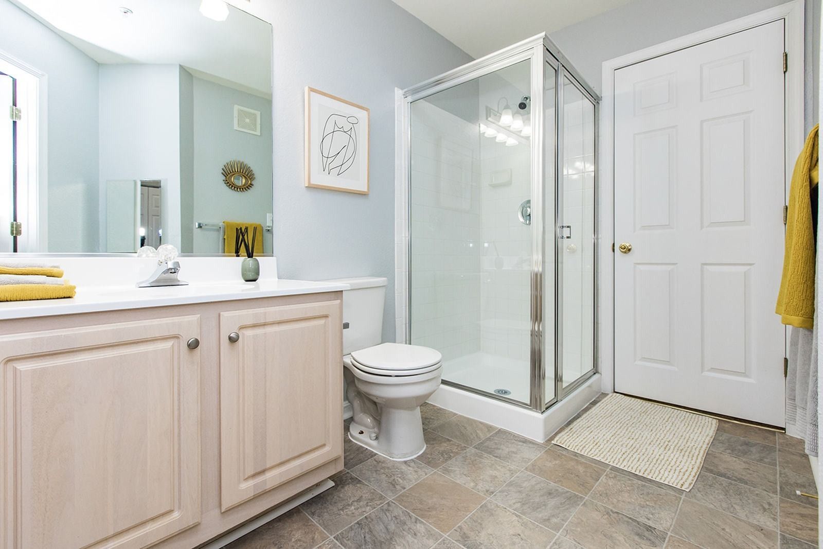 Bathroom at Park Station Apartments.