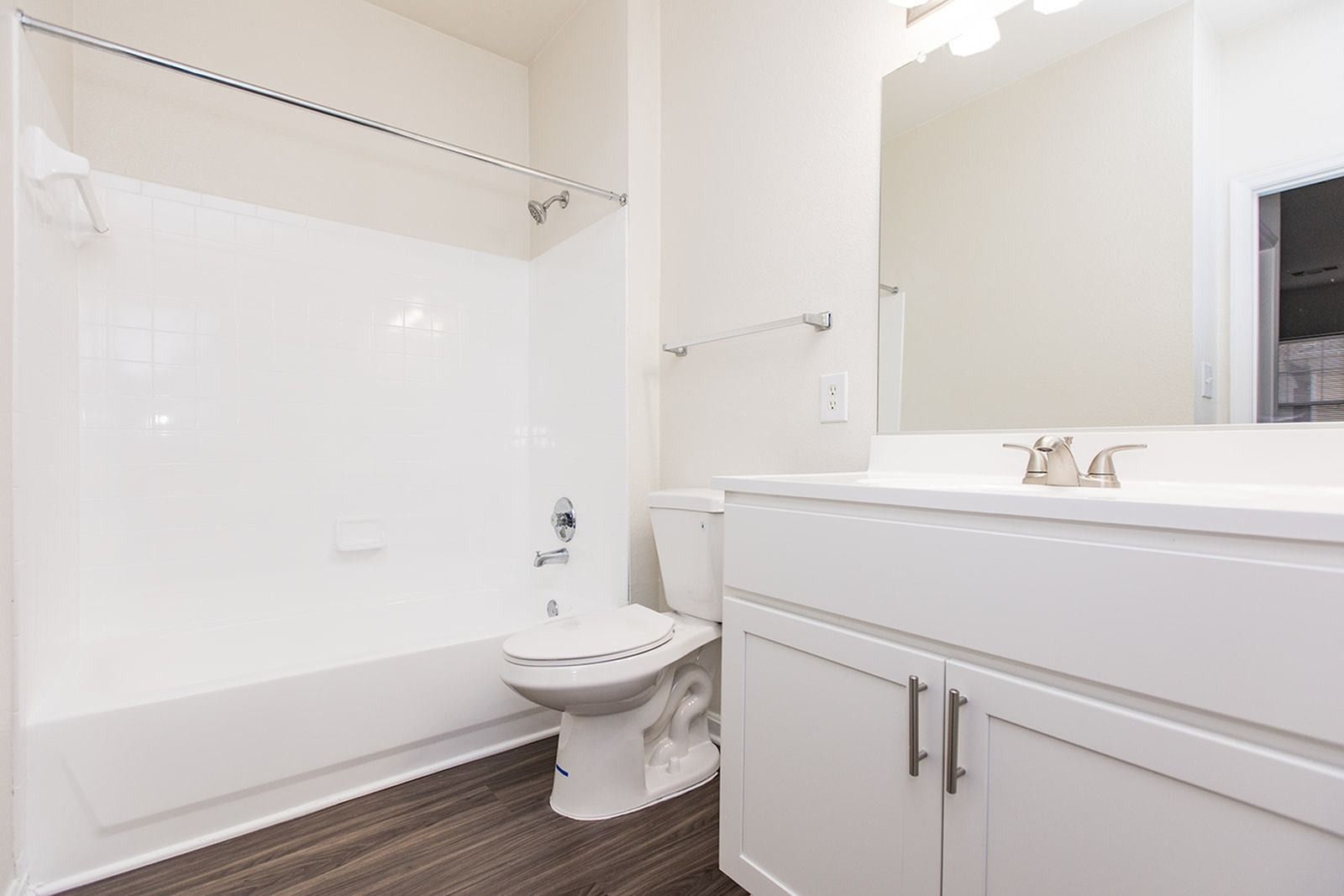 Bathroom at Park Station Apartments.
