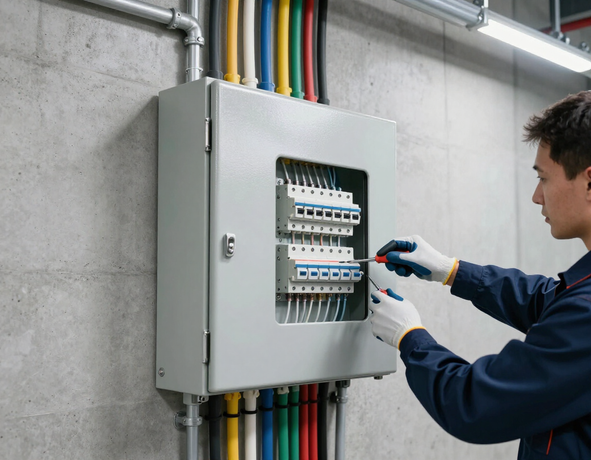Instalación de tablero eléctrico industrial realizada por EMPSEL