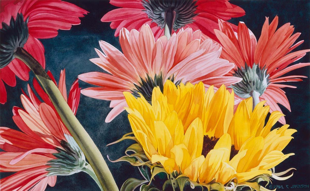 an extravagant image of flowers titled
