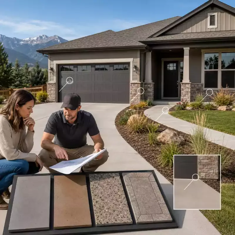 Denver concrete driveway installation and repair