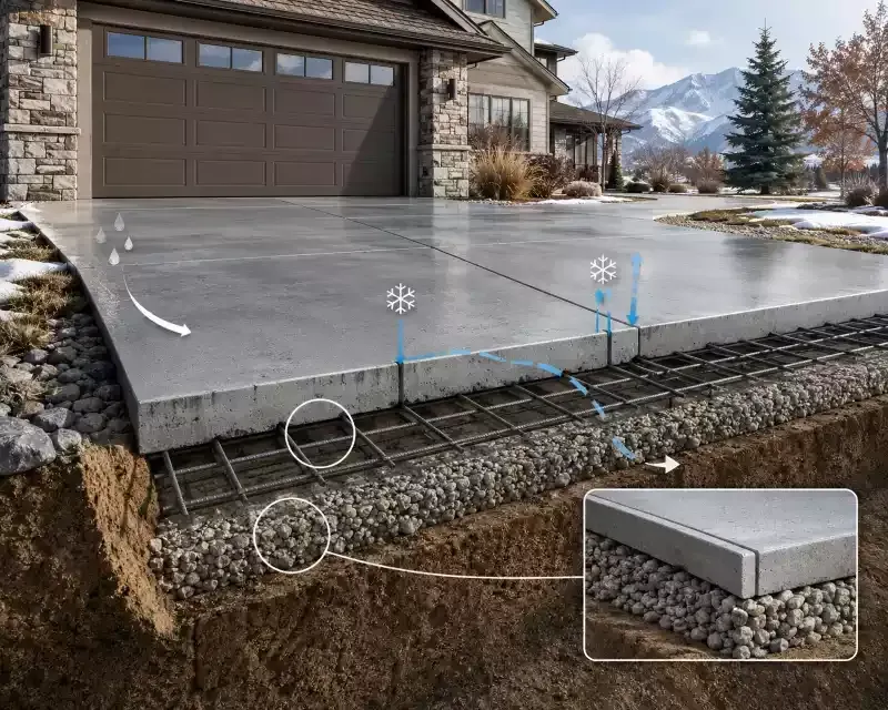 Denver concrete driveway installation and repair